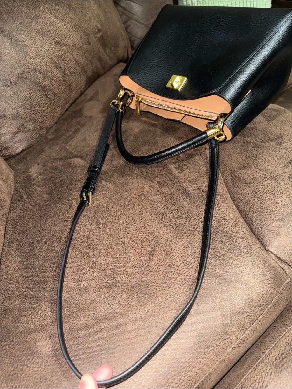kate spade Black phoebe medium top handle satchel